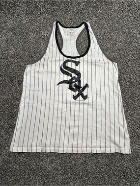 5th & Ocean White Tank with Red and Blue Logo 2016